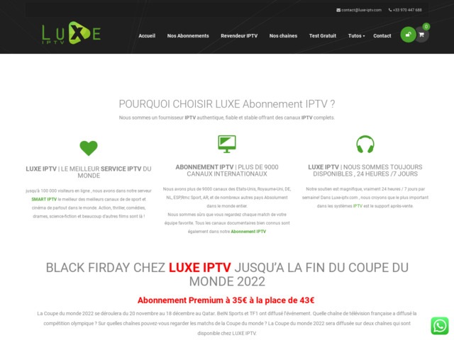 Abonnement IPTV Smarters