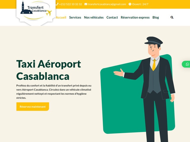 Taxi aéroport Casablanca
