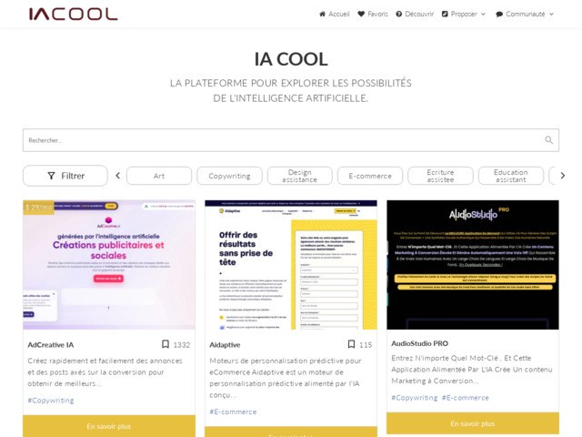 LA PLATEFORME POUR EXPLORER LES POSSIBILITS DE L'INTELLIGENCE ARTIFICIELLE