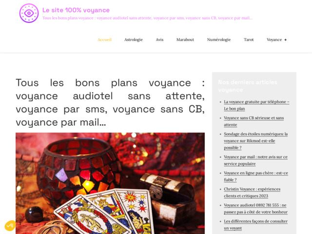 Pagecreator : le site 100% voyance