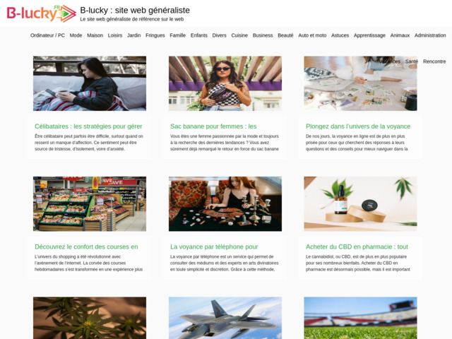 B-lucky : site web gnraliste