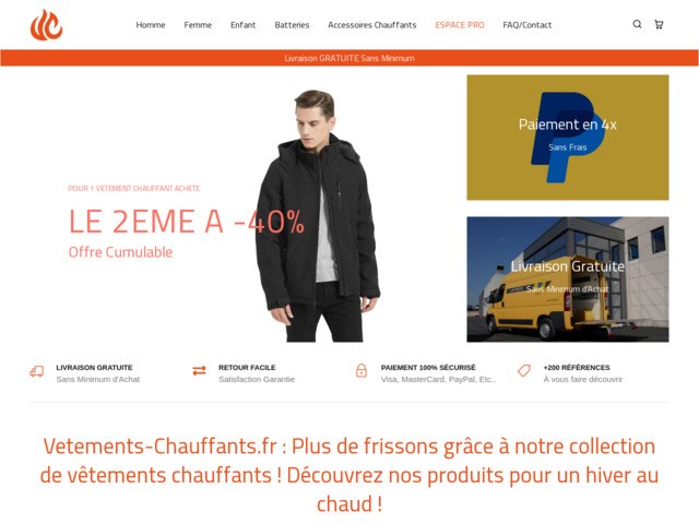 Spécialiste des vêtements chauffants