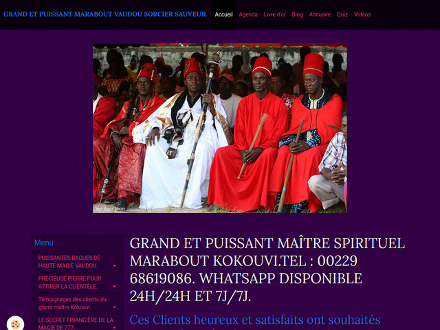 TRèS PUISSANT ET GRAND MAITRE MARABOUT KOKOUVI.TEL: +229 68619086