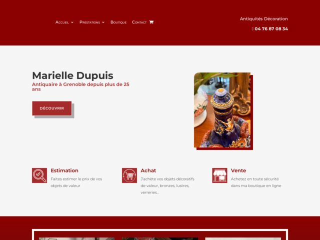 Achat - vente - estimation d'objets anciens dans notre galerie à grenoble