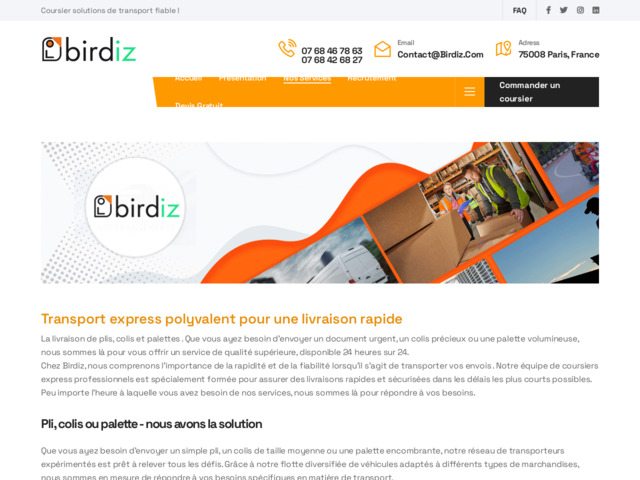 Transport express polyvalent pour une livraison rapide