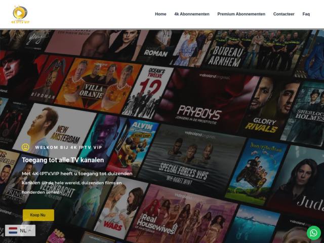 4K IPTV VIP–IPTV Abonnement | HD,FHD,4K,8K kwaliteit