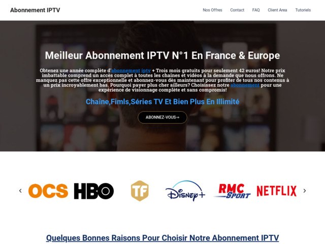 Abonnement IPTV