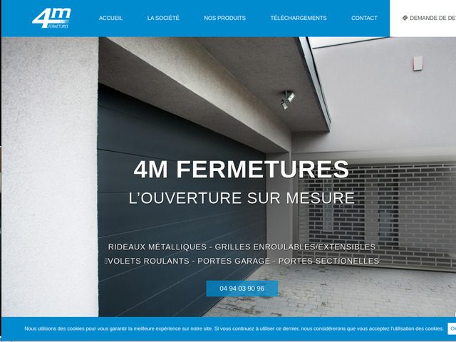 Réparation rideaux métallique toulon - 4m fermeture
