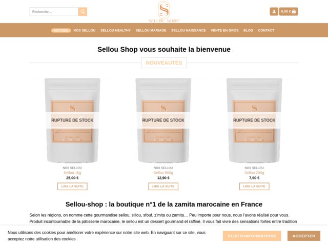 Distributeur de sfouf marocain en France
