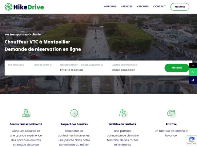Hikedrive, service de VTC haut de gamme à Montpellier Hérault