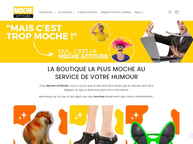 Boutique spécialisée dans la vente de produits moches et drôles