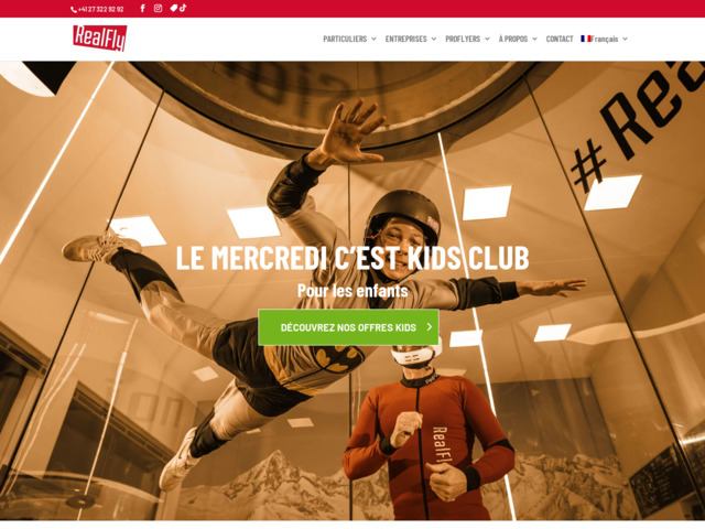 RealFly Kids Club - Simulateur de chute libre à Sion en Suisse