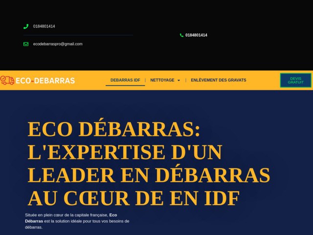Eco Débarras est la solution idéale pour tous vos besoins de débarras