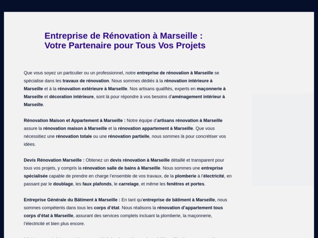 France services travaux