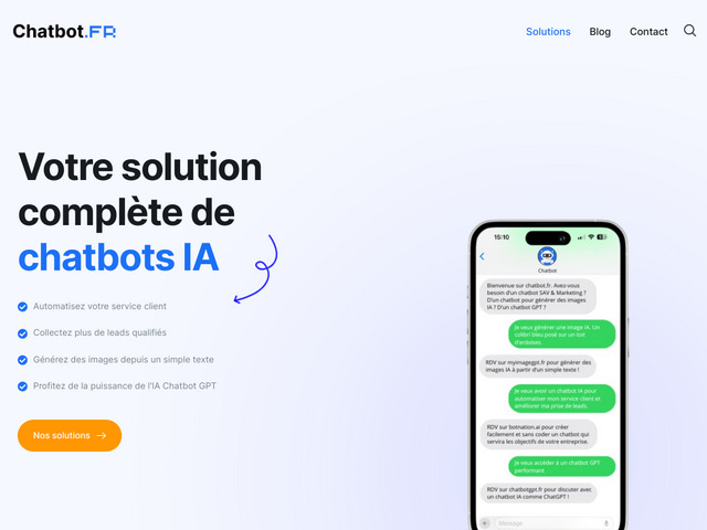 Solution de Chabots IA pour les entreprises