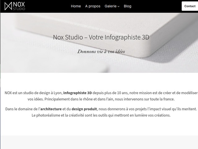 Nox studio infographiste 3d