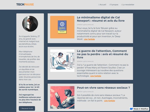 Techpause - mieux vivre sans distractions numériques
