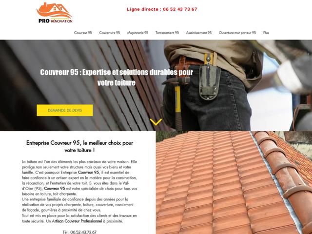 Couvreur 95 - Pro Renovation 95 - Maçonnerie 95