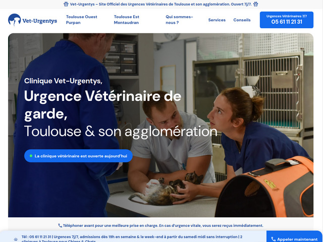 Clinique de garde Vet-Urgentys - Urgence Vétérinaire Chiens & Chats