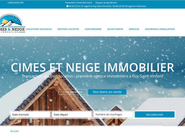 Location appartement puy saint vincent - cimes et neige immobilier