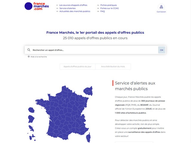 France Marchés - Le 1er portail de l'appel d'offre public