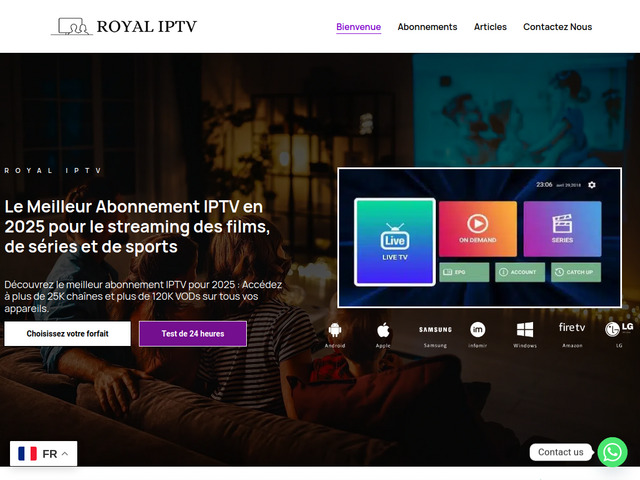 Le Meilleur Abonnement IPTV 2025 : ROYAL IPTV