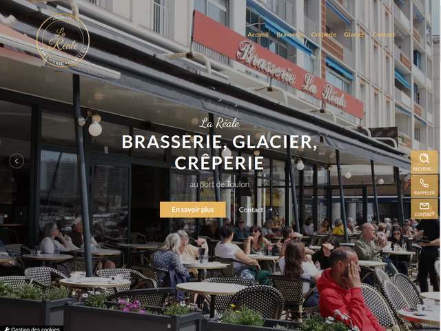 Glacier à toulon - brasserie la réale