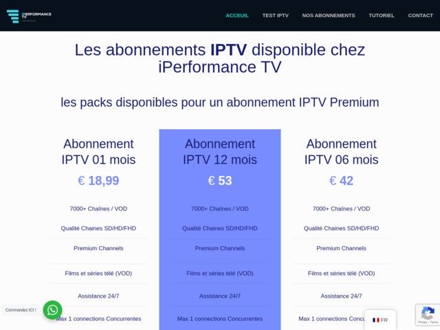 IPerformanceTV | IPTV SMARTERS PRO | Meilleur Abonnement IPTV 2025