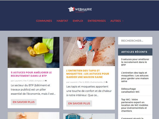 Webmairie : toute l'actualit des communes et territoires de france