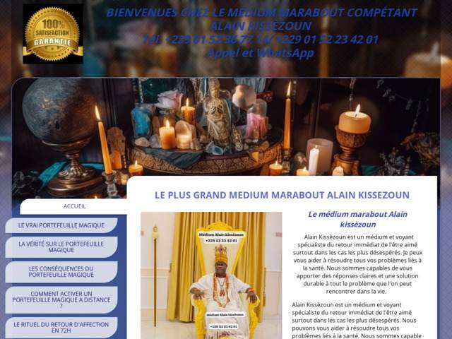 Marabout africain sérieux