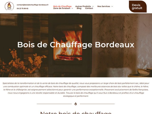 Bois de chauffage bordeaux