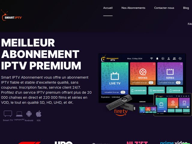 Meilleur abonnement IPTV 4k N°1 en France & Europe