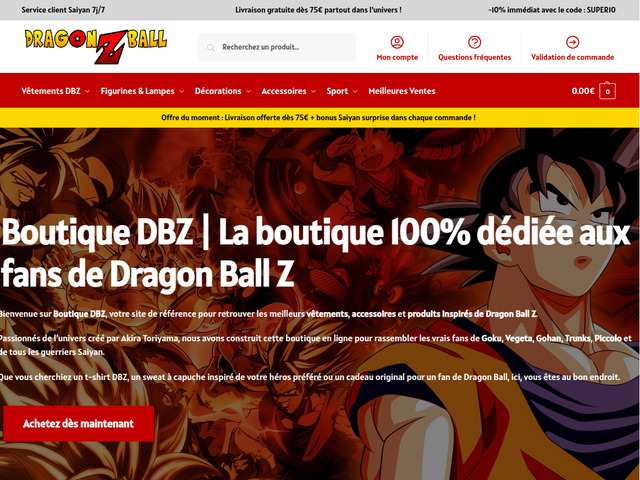 Boutique dbz