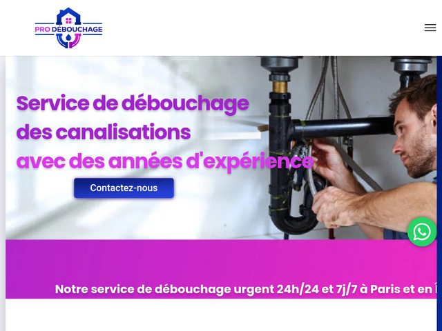 Débouchage de canalisation à Paris, dépannage 24h24