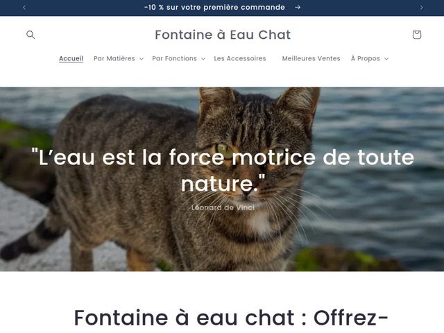 Fontaine à eau chat