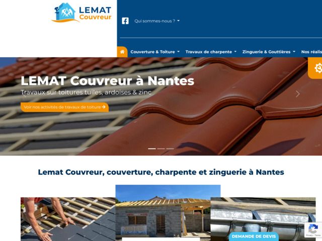 Lemat couvreur, couverture, charpente et zinguerie à nantes