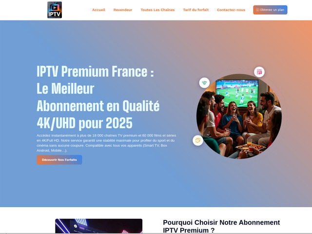 IPTV Premium France : Le Meilleur Abonnement en Qualité 4KUHD pour 2025