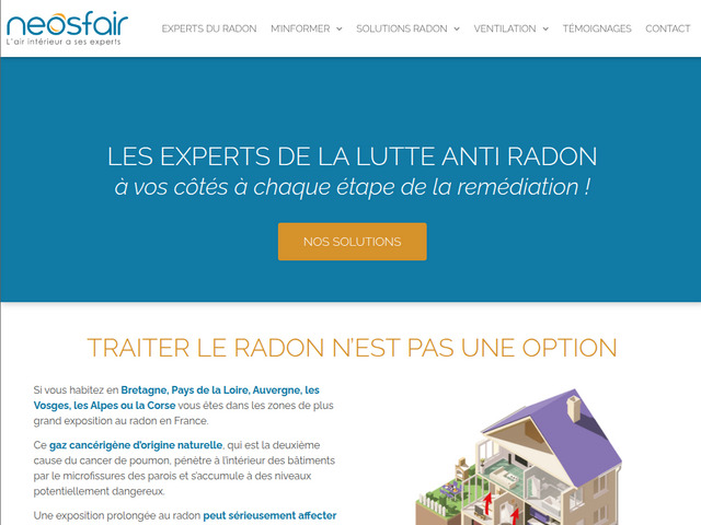 Neosfair, expert en qualité d'air intérieur et en traitement radon