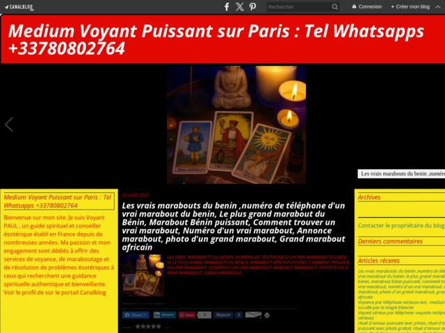 Medium voyant puissant sur paris : tel whatsapps +33780802764