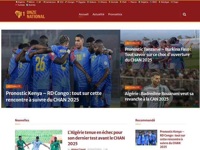 Actu & Pronos gratuits sur le foot africain