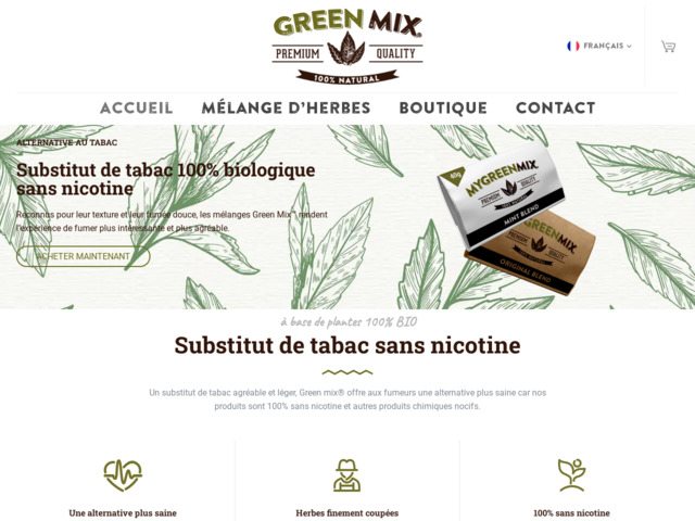 Green Mix - Substitut Tabac Sans Nicotine