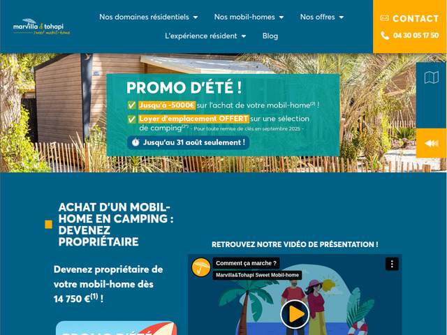 Marvilla & tohapi sweet mobil-home
