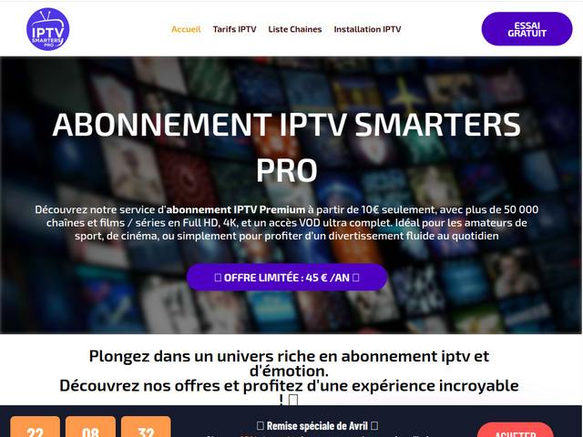 Meilleurs abonnements iptv smarters pro en france 2026