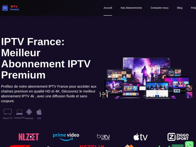 Iptv france: meilleur abonnement iptv premium