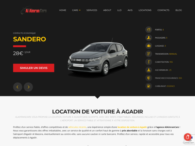 Location de voiture à Agadir