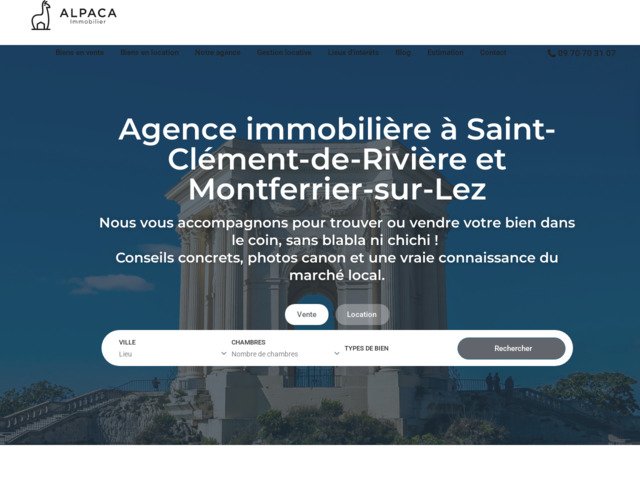 Alpaca Immobilier | Vente, location et gestion locative  Montpellier Nord