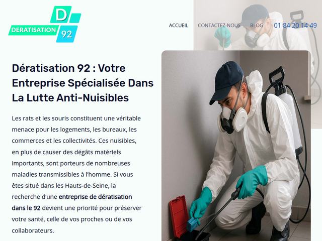 D�ratisation 92 | soci�t� de d�ratisation pro et certifi�e