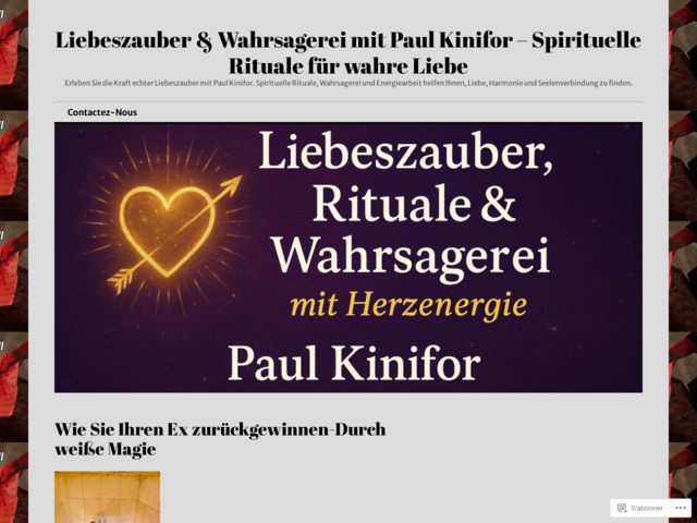 Liebeszauber & wahrsagerei mit paul kinifor 