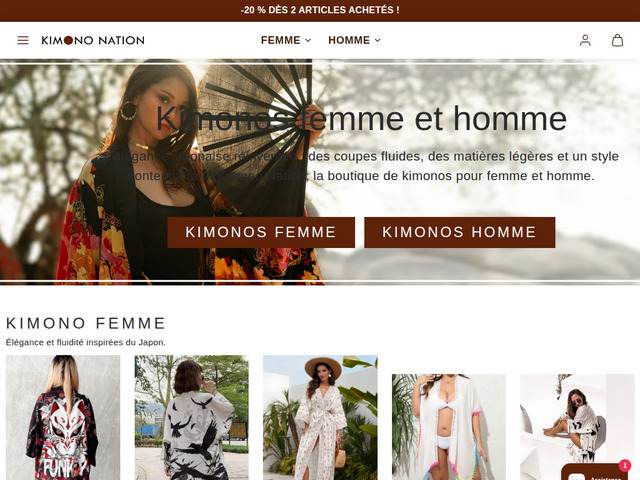 Kimono Nation, la boutique de kimonos et de mode japonaise moderne