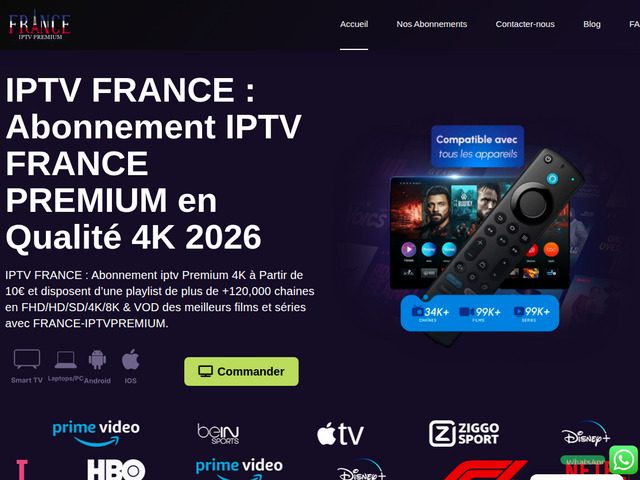 Iptv france : abonnement iptv france premium en qualité 4k 2026